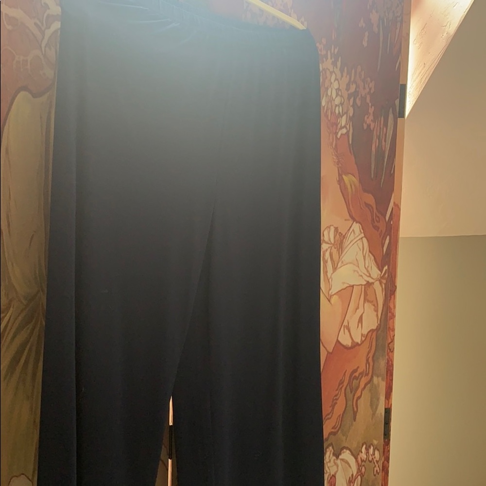 Blue flowy pants